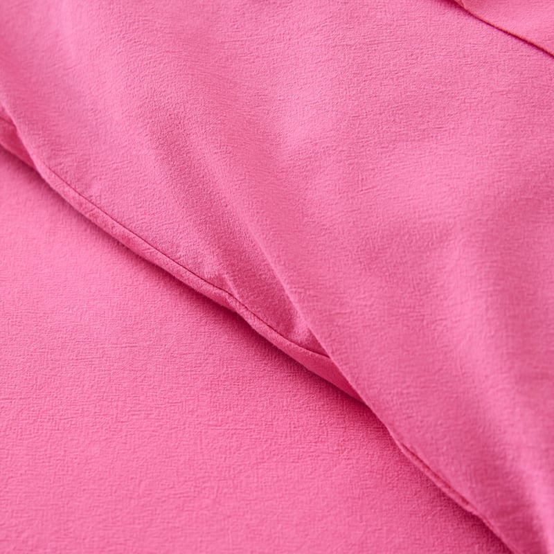 Stonewashed Cotton Hot Pink Quilt Cover Separates