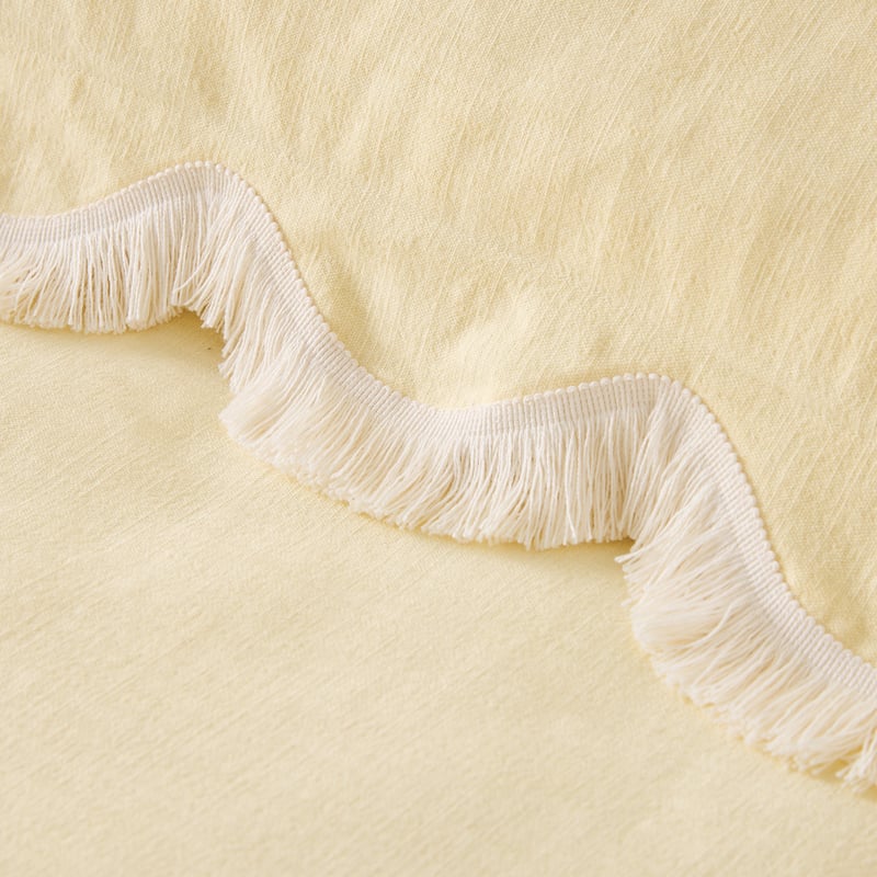 Delilah Lemon Scallop Quilt Cover Set + Separates