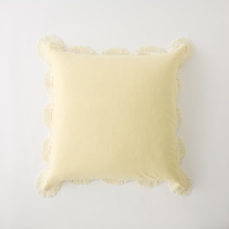 Delilah Lemon Scallop Pillowcases