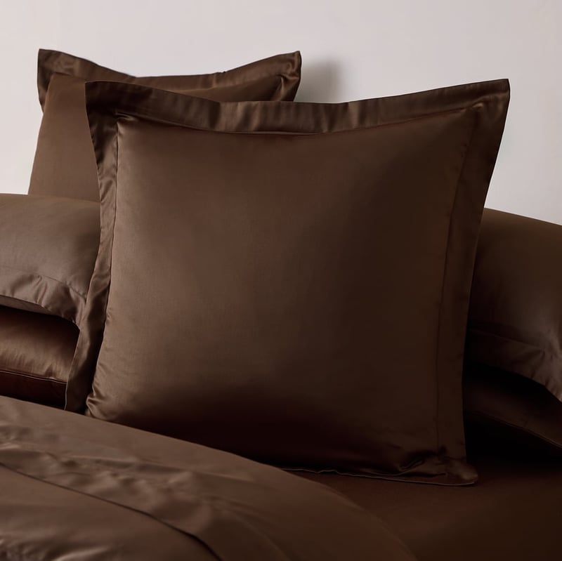 Giselle Egyptian Cotton Cocoa Tailored Quilt Cover Set + Separates