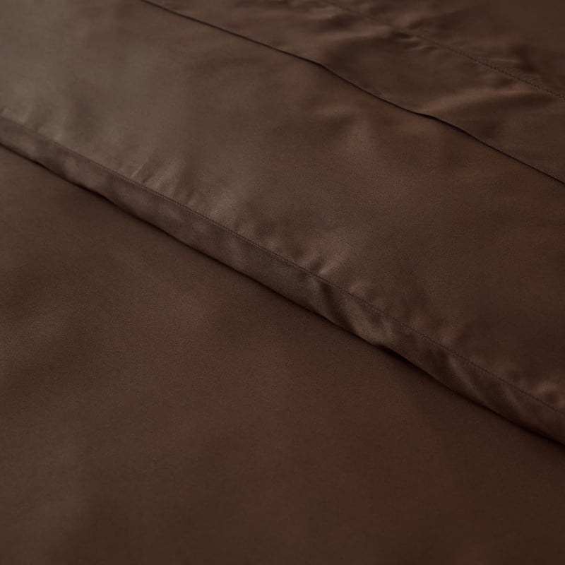 Giselle Egyptian Cotton Cocoa Tailored Quilt Cover Set + Separates