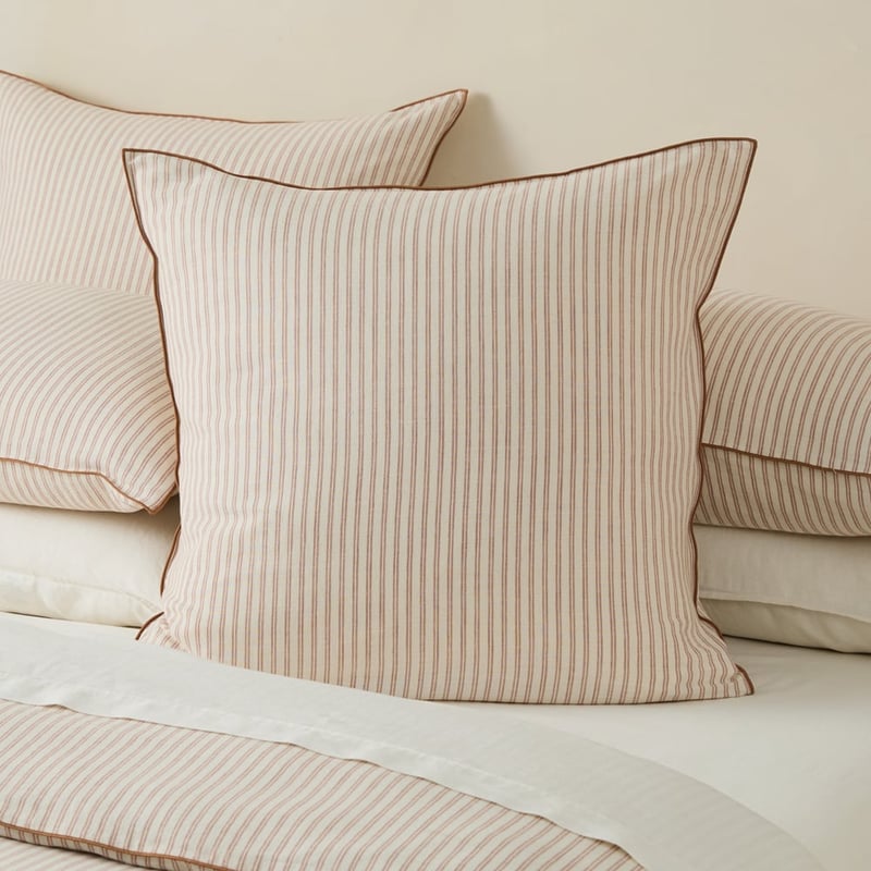Sasha Stripe Brown Sugar Quilt Cover Set + Separates 