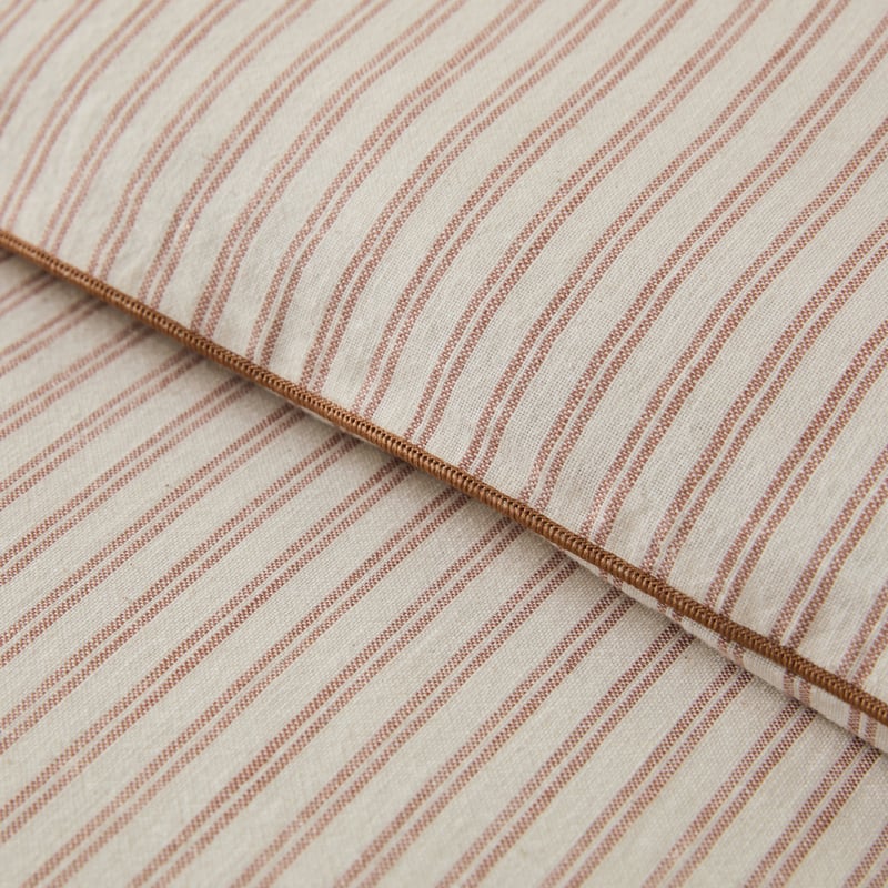 Sasha Stripe Brown Sugar Quilt Cover Set + Separates 