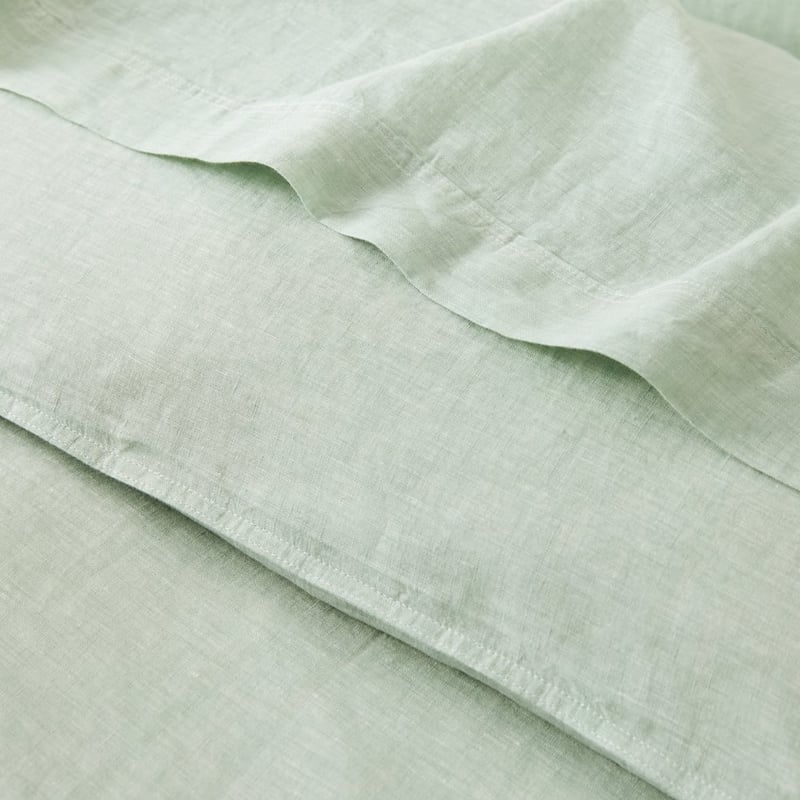 Vintage Washed Linen Mineral Quilt Cover Separates