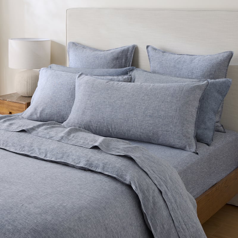 Vintage Washed Linen Baltic Quilt Cover Separates 