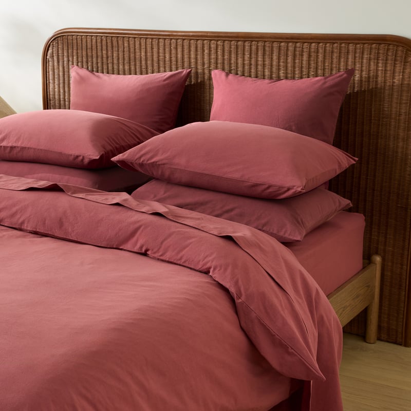 Stonewashed Cotton Redwood Quilt Cover Separates