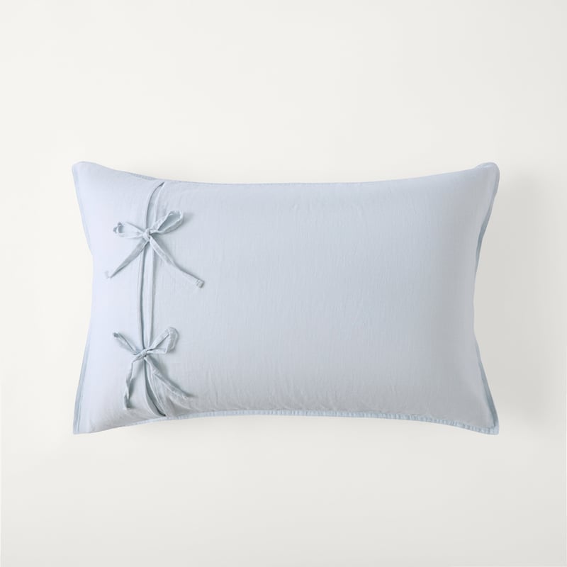 Elisa Blue Bow Quilt Cover Set + Separates