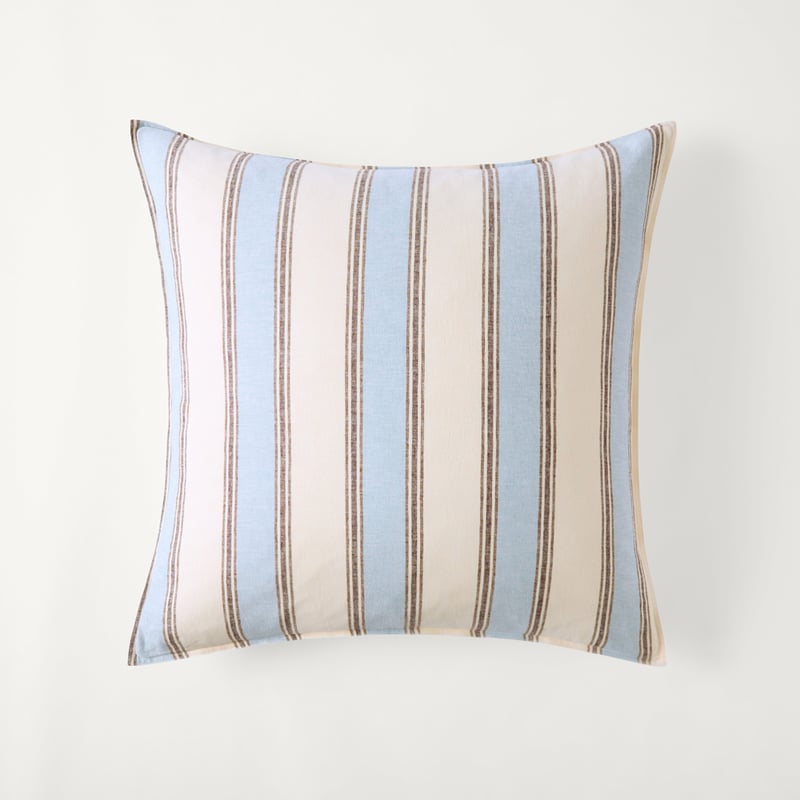 Remi Blue Stripe Linen Cotton Pillowcases