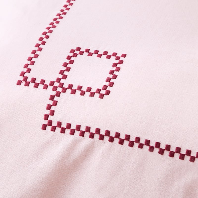 Belmond Pink Embroidered Quilt Cover Set + Separates 