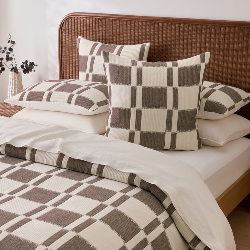 Santos Chocolate Quilted Quilt Cover Set + Separates