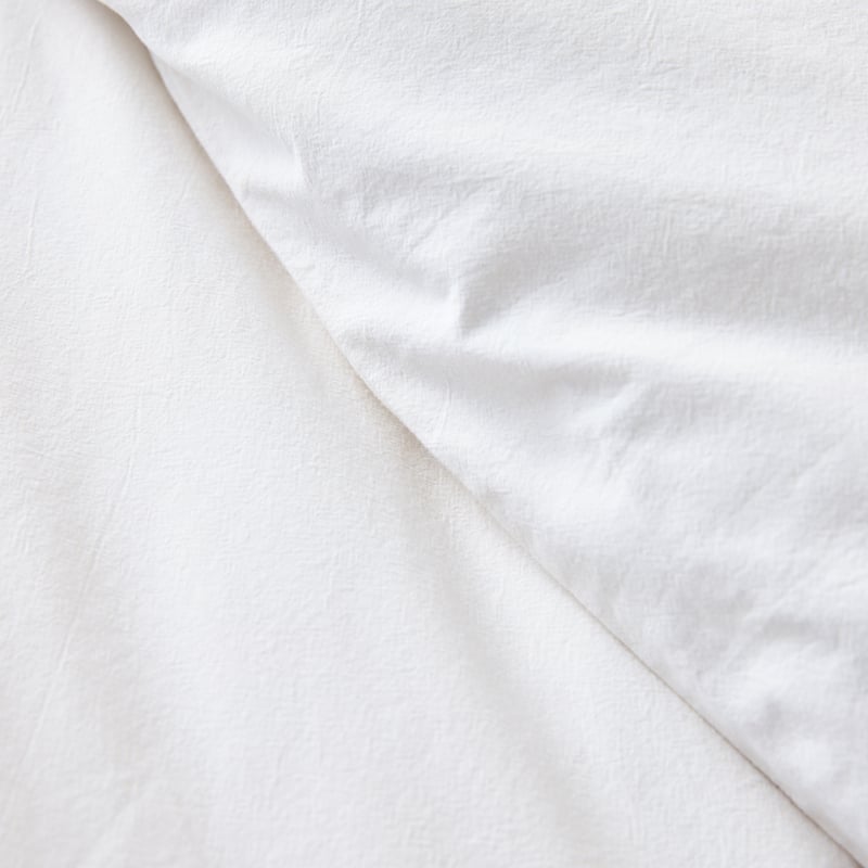 Stonewashed Cotton White Quilt Cover Separates