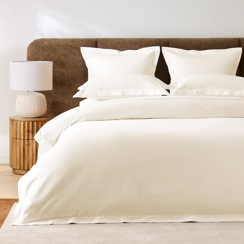 600TC Bamboo Cotton Natural Quilt Cover Separates