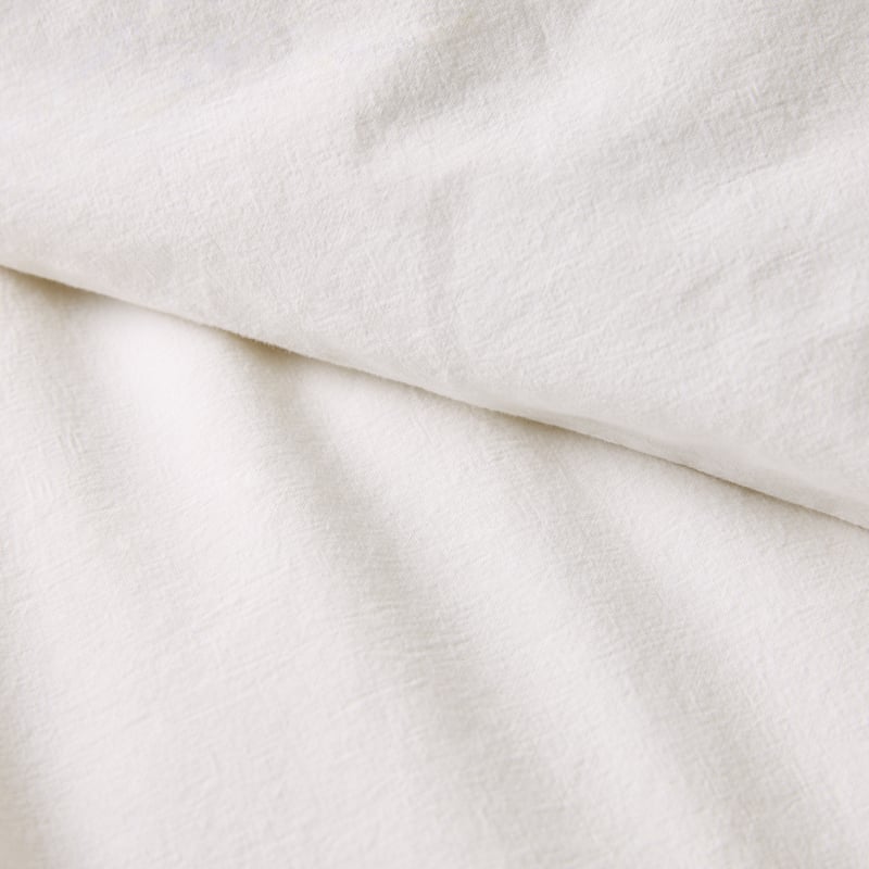 Stonewashed Cotton Coconut Quilt Cover Separates