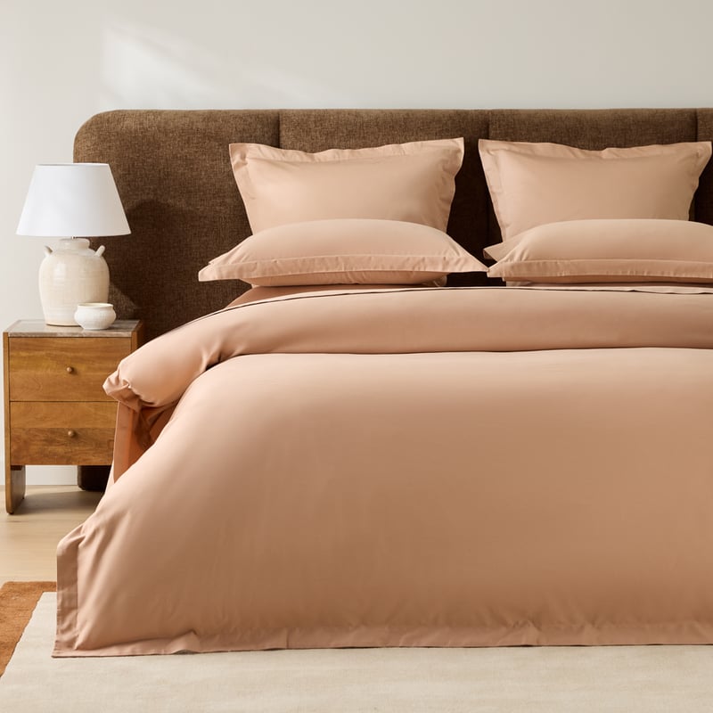 600TC Bamboo Cotton Caramel Quilt Cover Separates