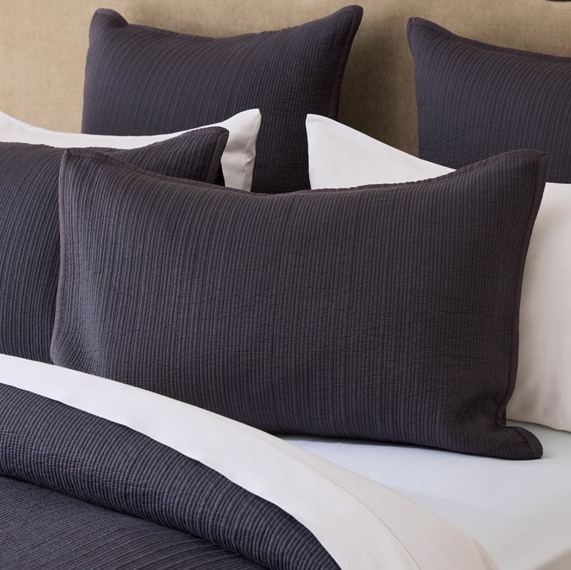 Celeste Midnight Quilted Pillowcases