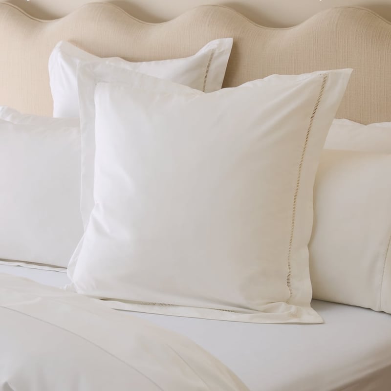 Egyptian Cotton White Ladder Embroidery Quilt Cover Set + Separates