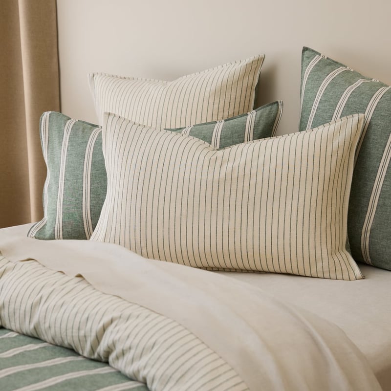 Linen Cotton Ivy Stripe Quilt Cover Set + Separates