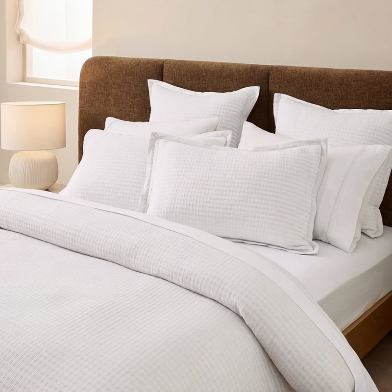 Lewis White Quilted Quilt Cover Set + Separates