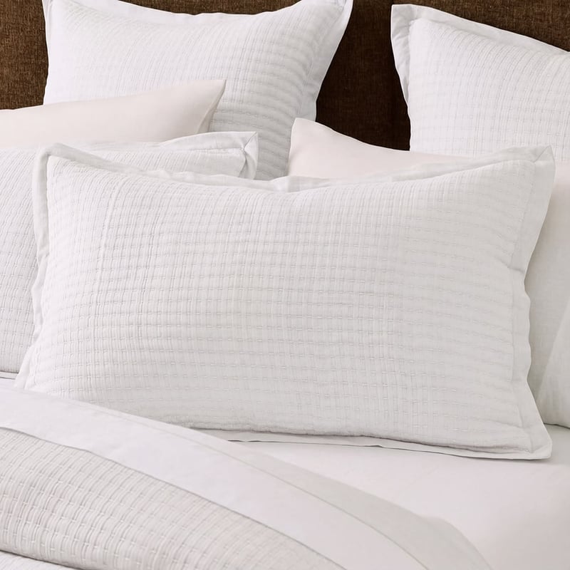 Lewis White Quilted Quilt Cover Set + Separates
