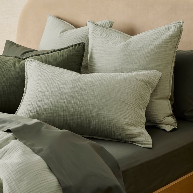 European 4 Sided Reversible Muslin Eden Quilt Cover Separates
