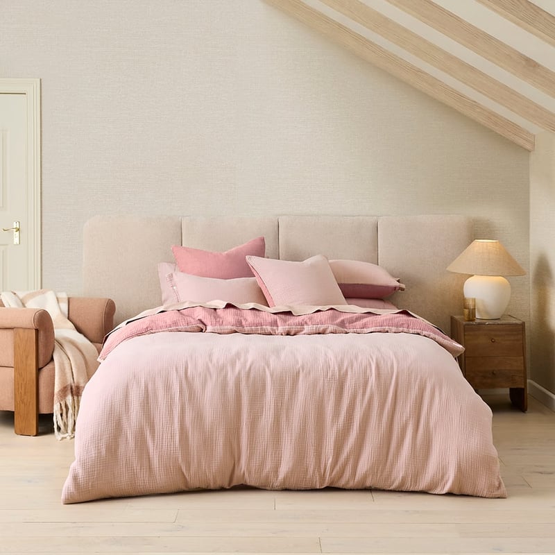 European 4 Sided Reversible Rose Quilt Cover Separates