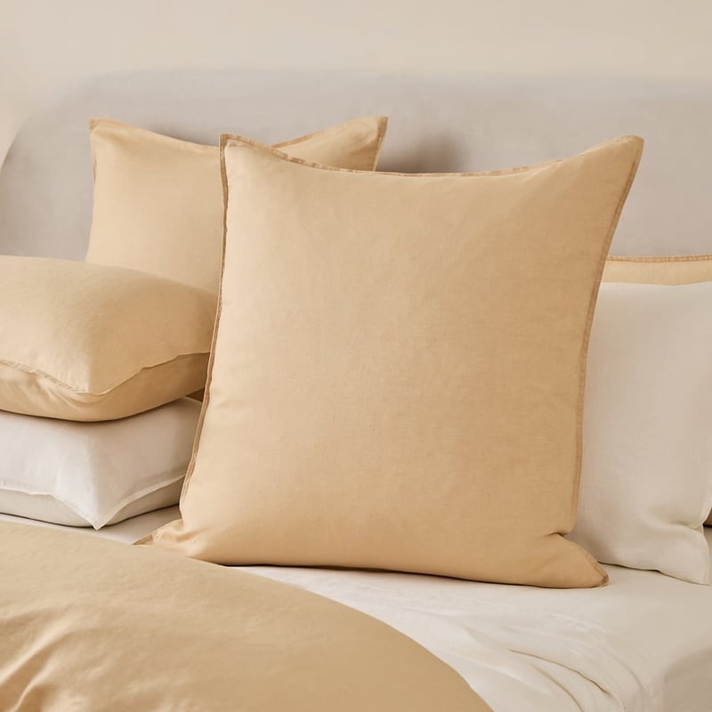 Vintage Washed Linen Biscotti Quilt Cover Separates