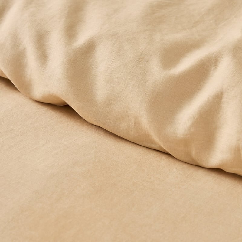 Vintage Washed Linen Biscotti Quilt Cover Separates