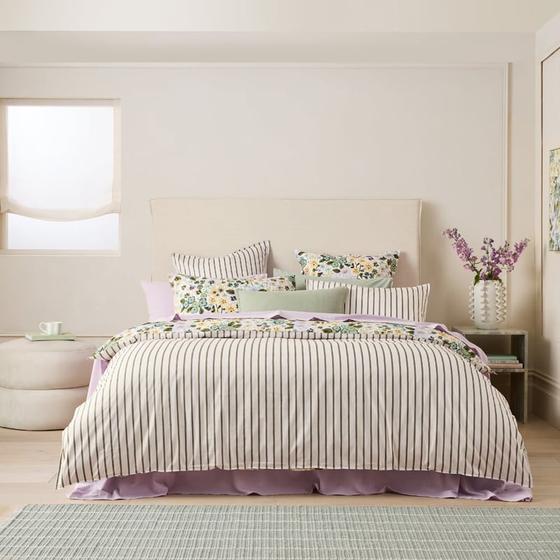 Zoey Green Floral Quilt Cover Set + Separates
