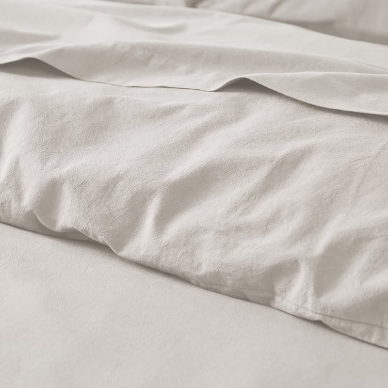 Stonewashed Cotton Moon Grey Quilt Cover Separates