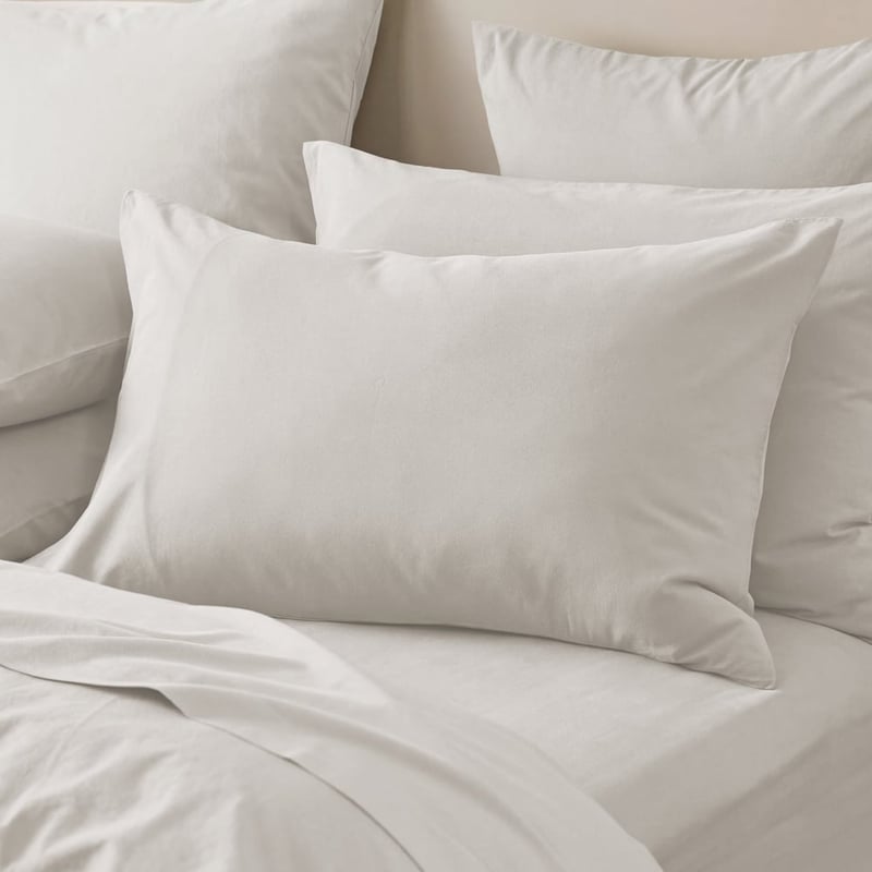 Stonewashed Cotton Moon Grey Quilt Cover Separates