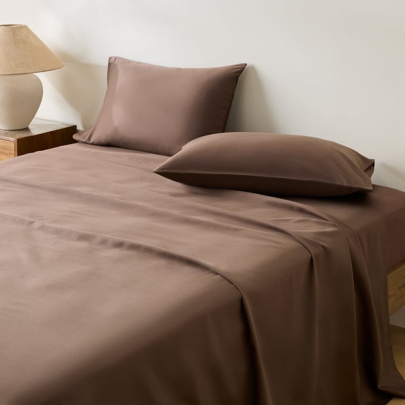 600TC Bamboo Cotton Chocolate Sheet Set