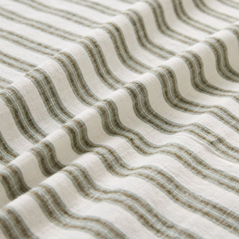 Freddie Mineral Stripe Linen Cotton Sheet Set