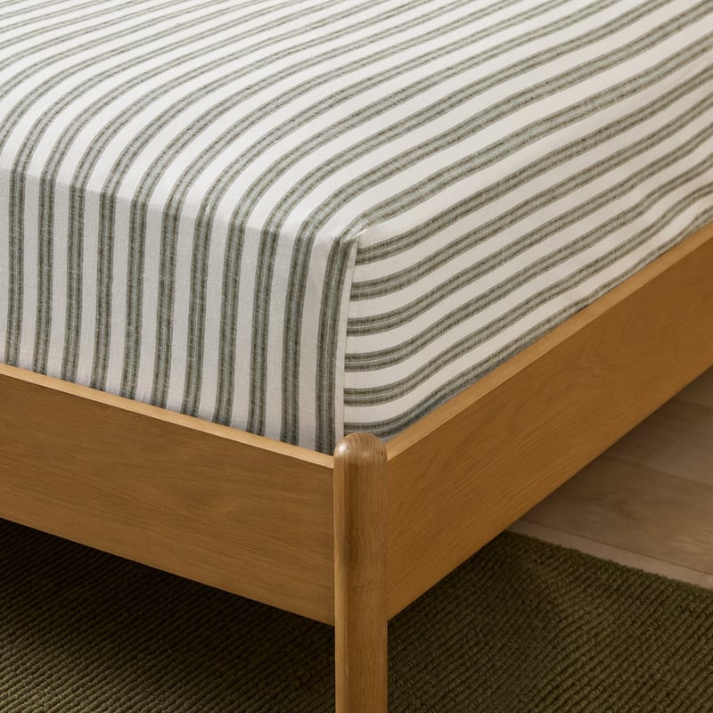 Freddie Mineral Stripe Linen Cotton Sheet Set