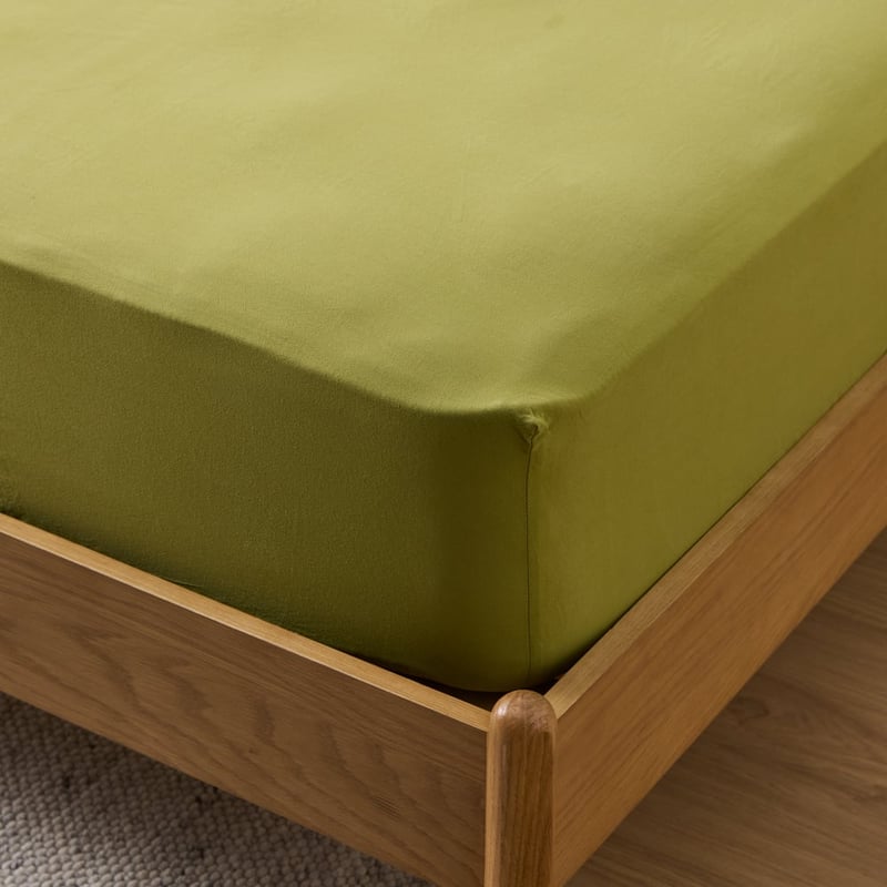 Stonewashed Cotton Bayleaf Sheet Separates