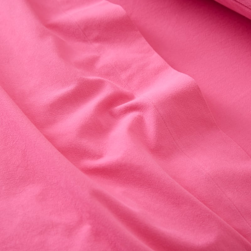 Stonewashed Cotton Hot Pink Pillowcases