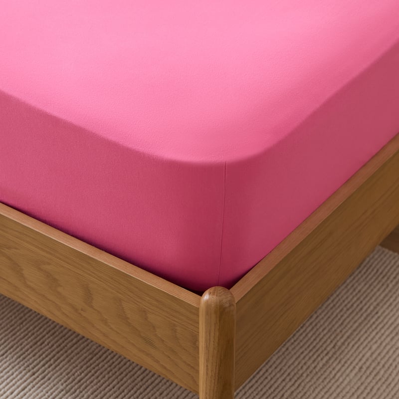 Stonewashed Cotton Hot Pink Sheet Separates