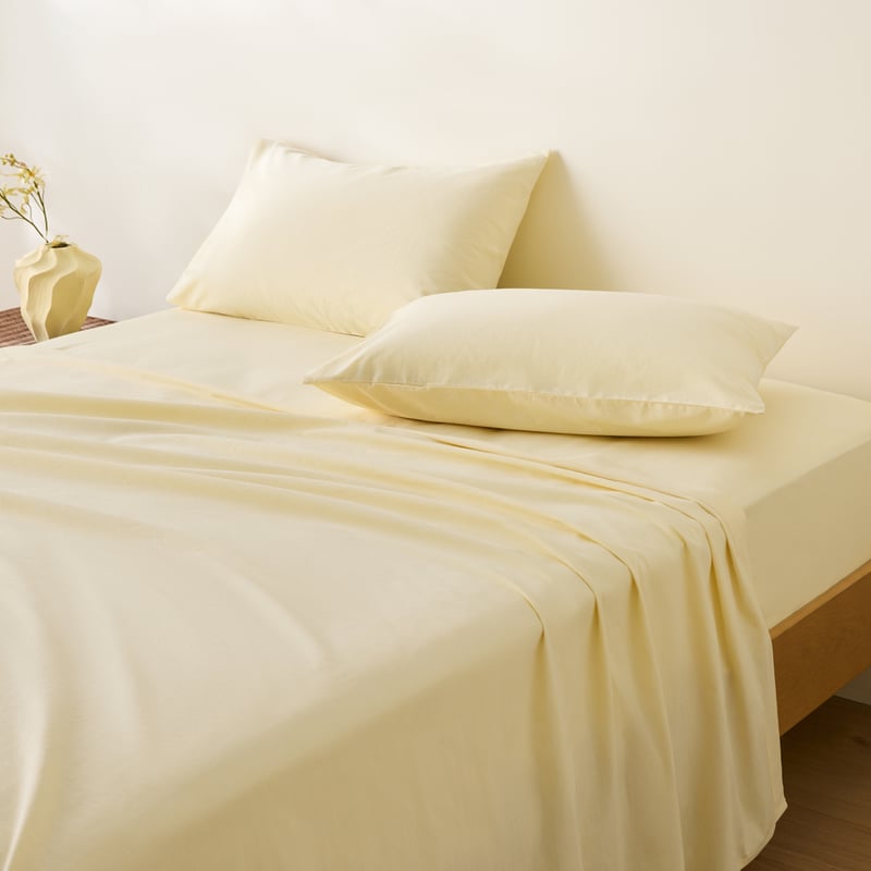 Stonewashed Cotton Citrus Sheet Separates