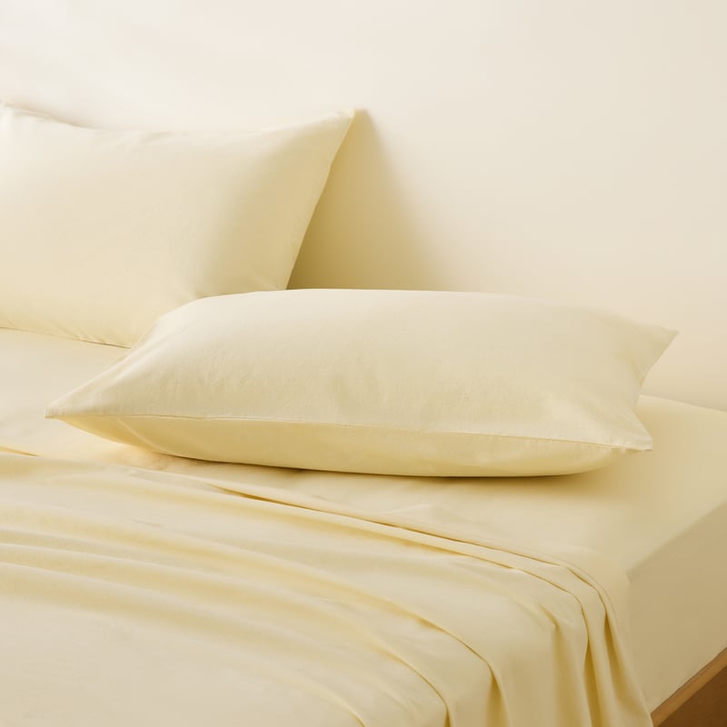 Stonewashed Cotton Citrus Sheet Separates