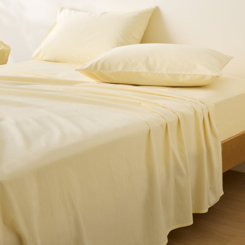 Stonewashed Cotton Citrus Sheet Separates
