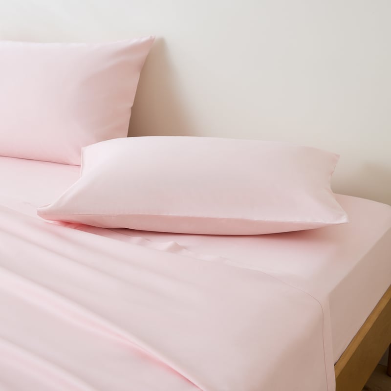 600TC Bamboo Cotton Pink Sheet Set 