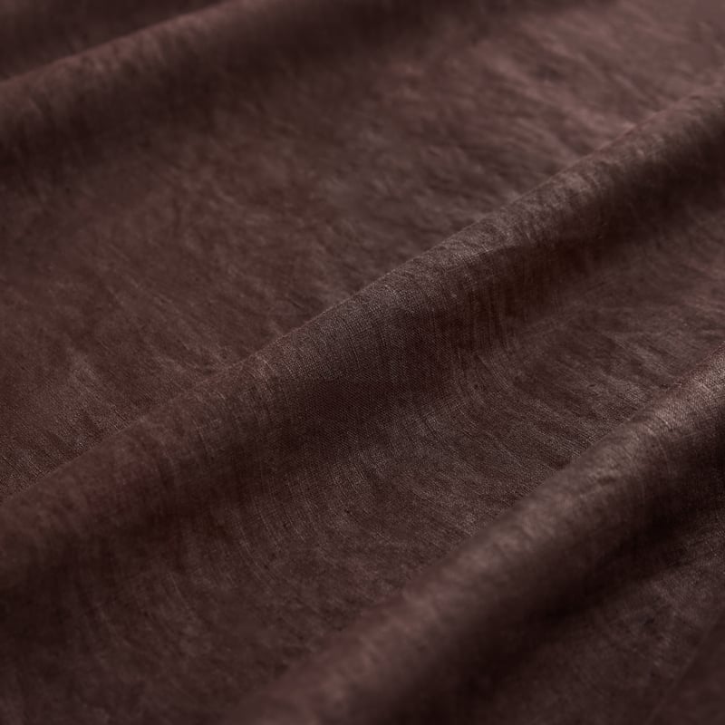 Vintage Washed Linen Chocolate Sheet Separates