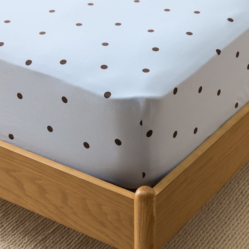 Stonewashed Cotton Coast & Chocolate Spot Sheet Separates
