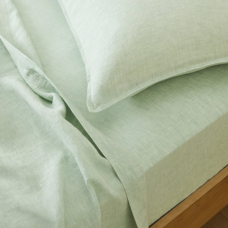 Vintage Washed Linen Mineral Sheet Separates 