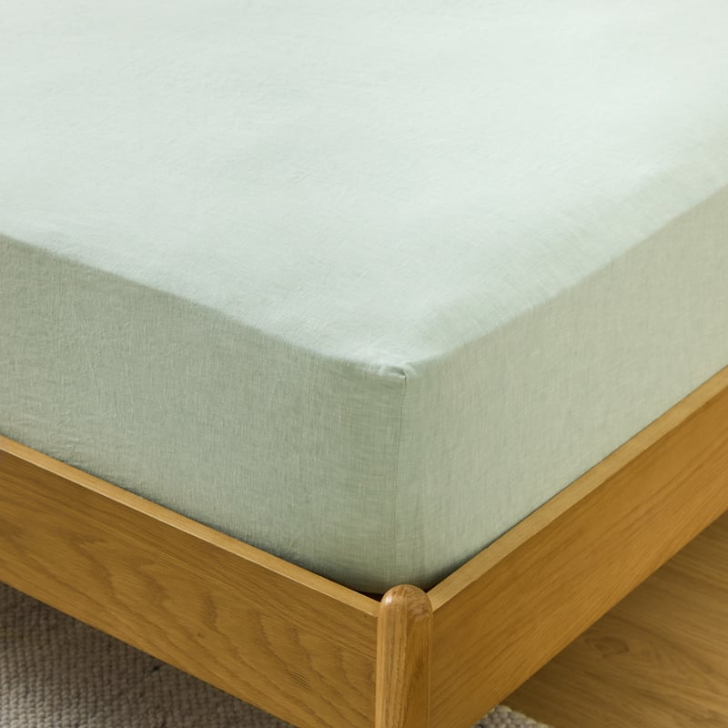 Vintage Washed Linen Mineral Sheet Separates 