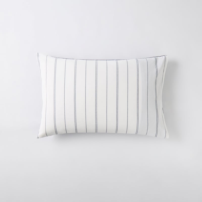 Stonewashed Cotton Navy Pencil Stripe Quilt Cover Separates