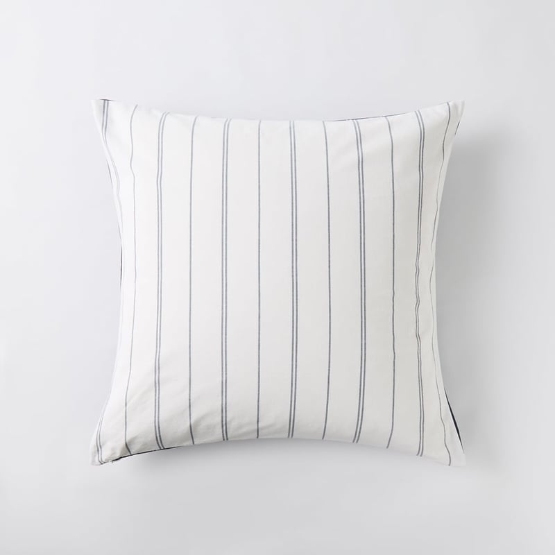 Stonewashed Cotton Navy Pencil Stripe Quilt Cover Separates