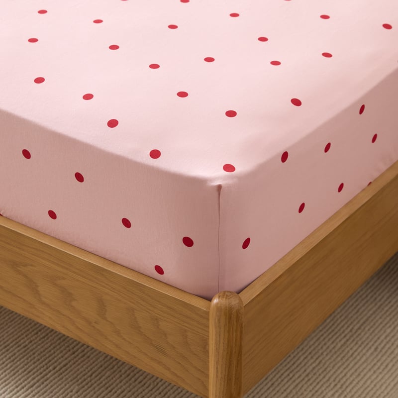 Stonewashed Cotton Peony & Salsa Spot Sheet Separates