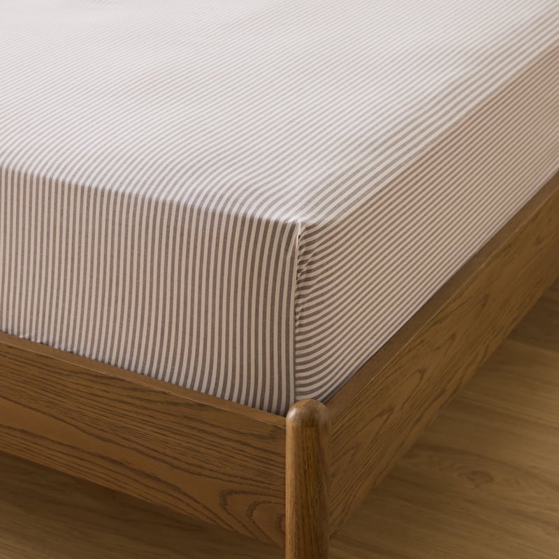 Fresh Chocolate Stripe Sheet Set