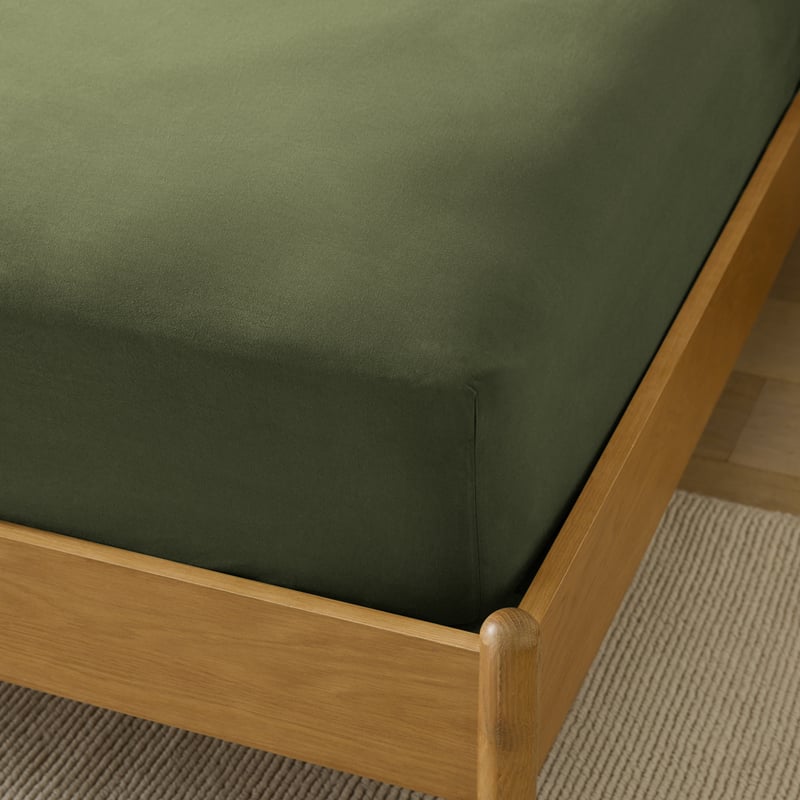 Stonewashed Cotton Basil Sheet Separates