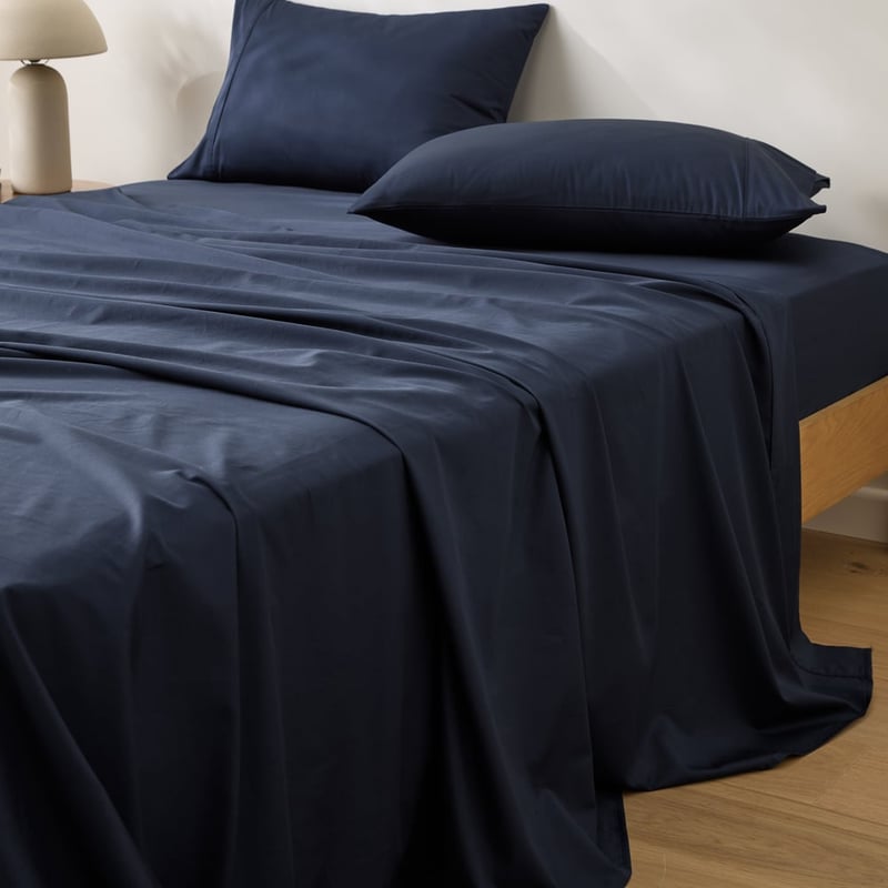 Worlds Softest Cotton Navy Sheet Set